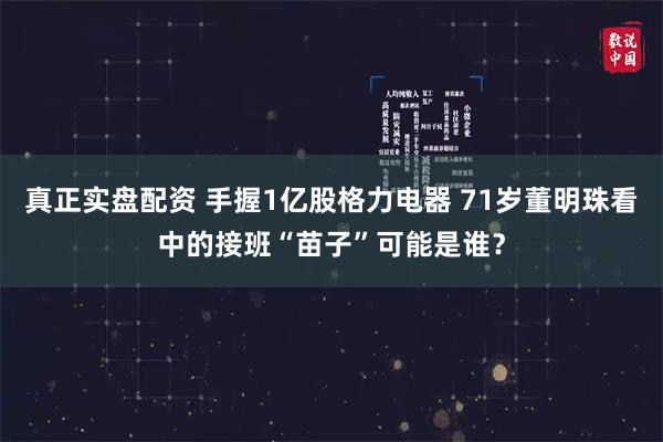 真正实盘配资 手握1亿股格力电器 71岁董明珠看中的接班“苗子”可能是谁？