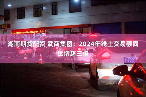 湖南期货配资 武商集团：2024年线上交易额同比增超三倍